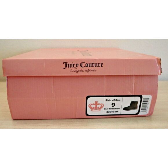 Juicy Couture B3262SW Women’s Sz 9 Black Kave Faux Fur Lining Winter Boots - Picture 9 of 9